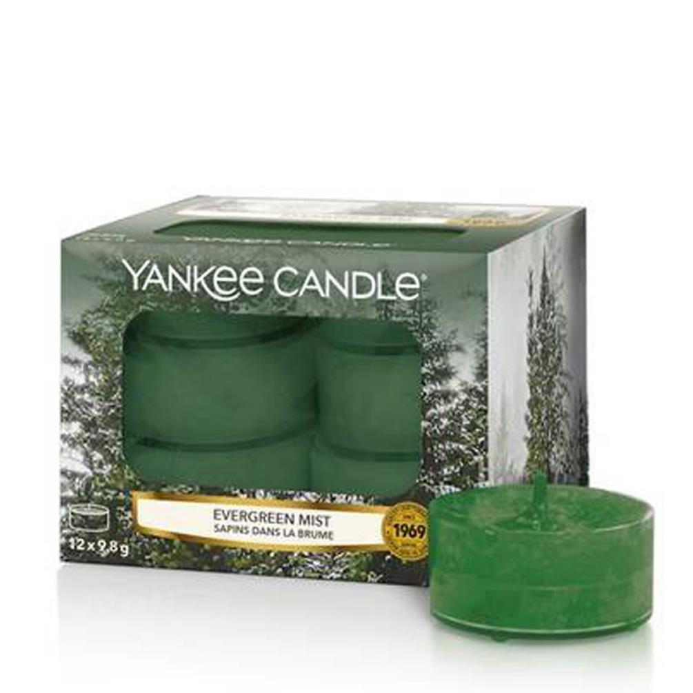 Yankee Candle Evergreen Mist Tea Lights (Pack of 12) £6.29